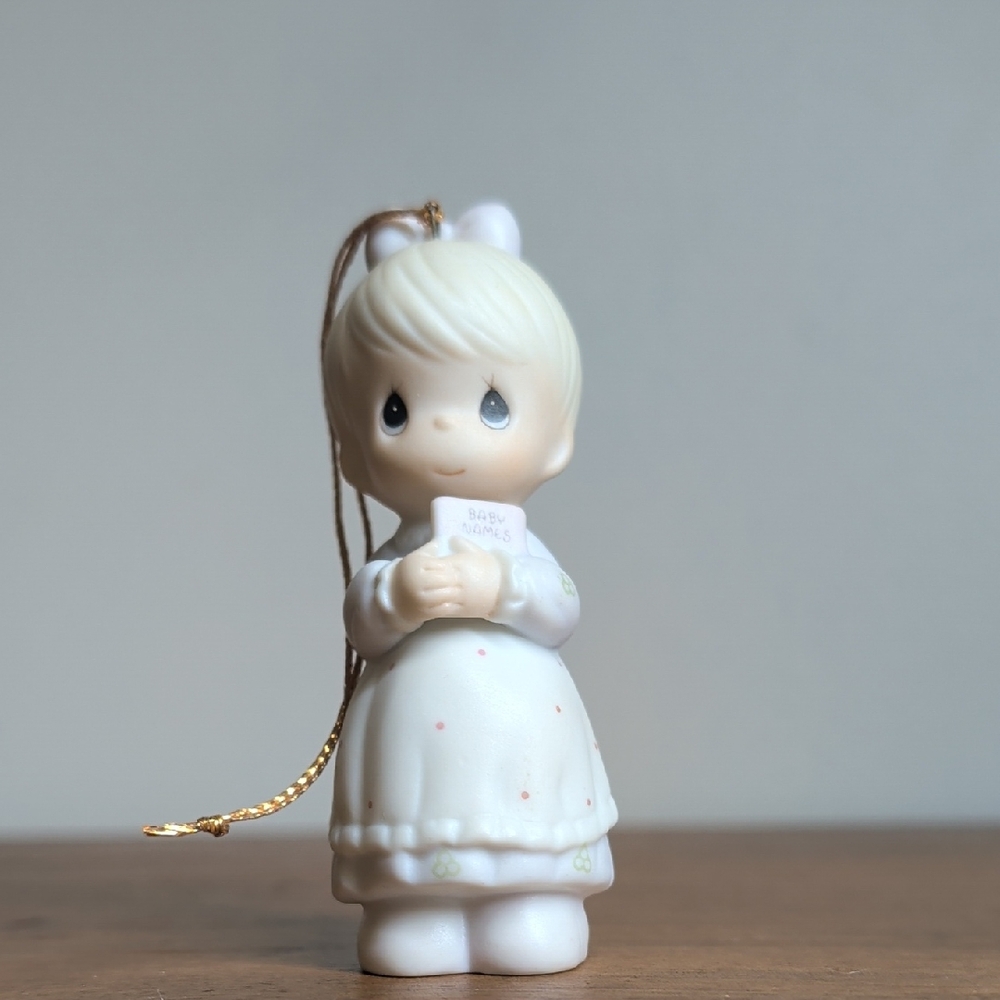 Precious Moments 1991 Nurse/Mama "Baby Names" Ornament